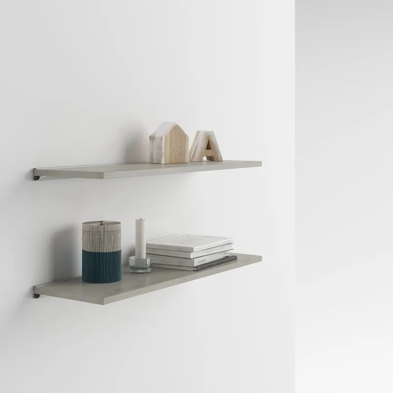 Zestaw 2 półek z dekorem betonu MobiliFiver Mena, 60x15 cm Bonami Oferta