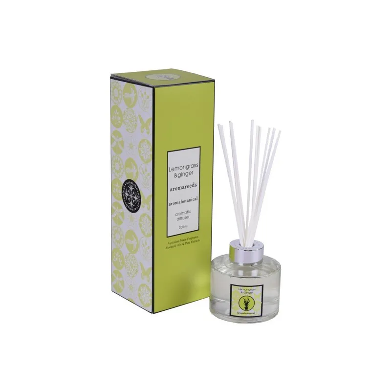 Bestseller Dyfuzor o zapachu trawy cytrynowej i imbiru Aromabotanical, 200 ml Bonami
