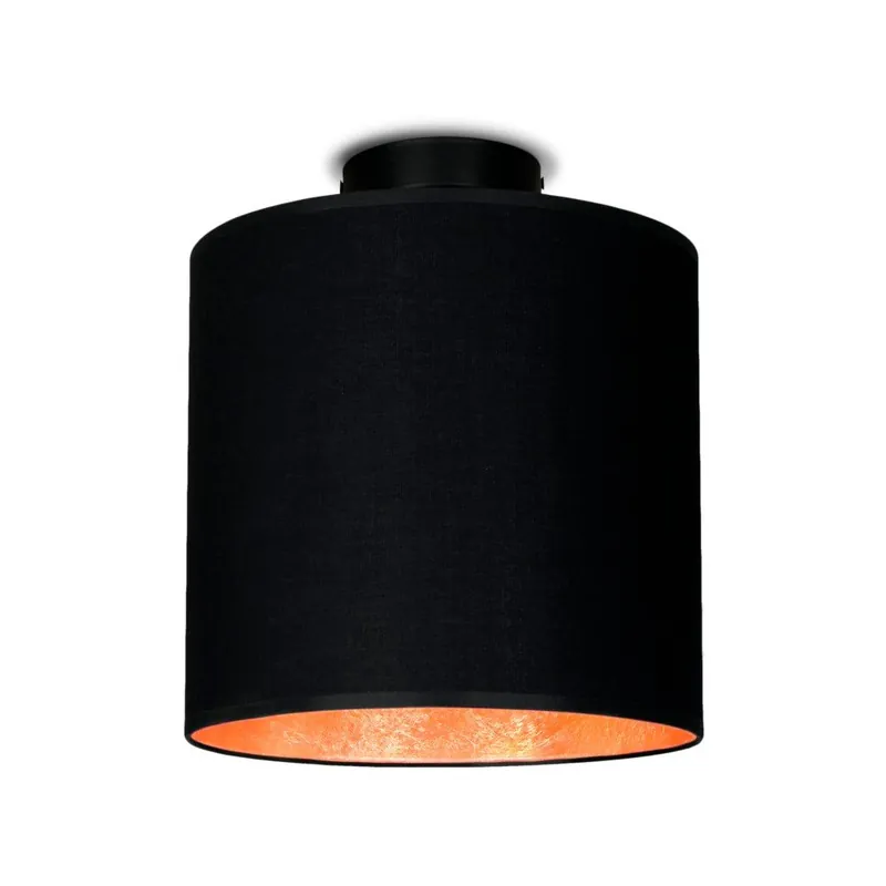 Zamów teraz Czarna lampa sufitowa z elementami w kolorze miedzi Sotto Luce MIKA Elementary z PLUS CP Bonami