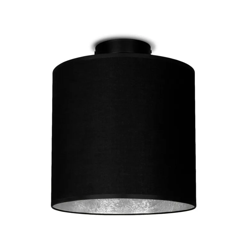 Czarna lampa sufitowa z elementami w kolorze srebra Sotto Luce MIKA Elementary z PLUS CP Bonami Obniżka ceny