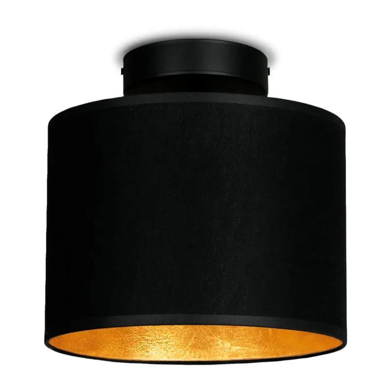 Czarna lampa sufitowa z detalem w kolorze złota Sotto Luce MIKA Elementar XS CP, ⌀ 20 cm Bonami Obniżka ceny