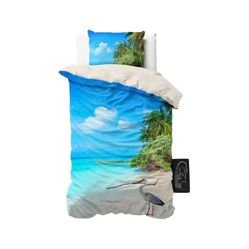 Taniej Pościel z mikroperkalu Sleeptime Beach Heron, 140x220 cm Bonami