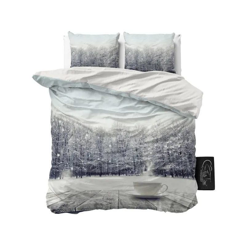 Nowość Pościel z mikroperkalu Sleeptime Winter Coffee, 200x220 cm Bonami