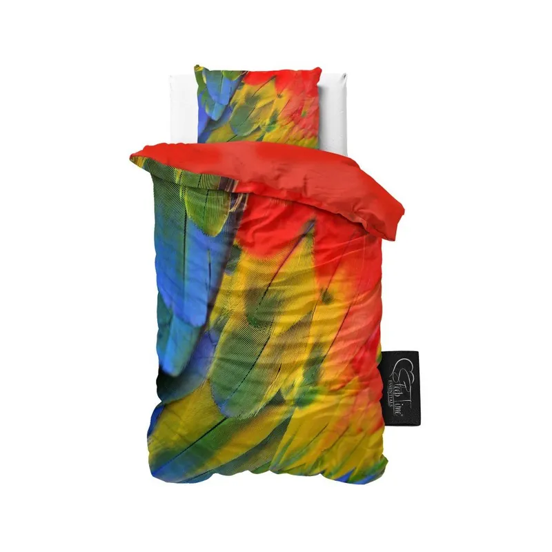 Pościel z mikroperkalu Sleeptime Parrot, 140x220 cm Bonami Nowy