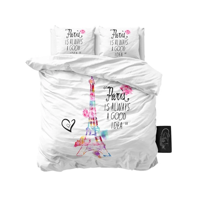 Zamów dziś Biała pościel z mikroperkalu Sleeptime Paris, 200x220 cm Bonami