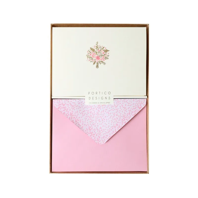 Sprawdź teraz Zestaw 10 kart okolicznościowych Portico Designs FOIL Spring Bouquet Bonami