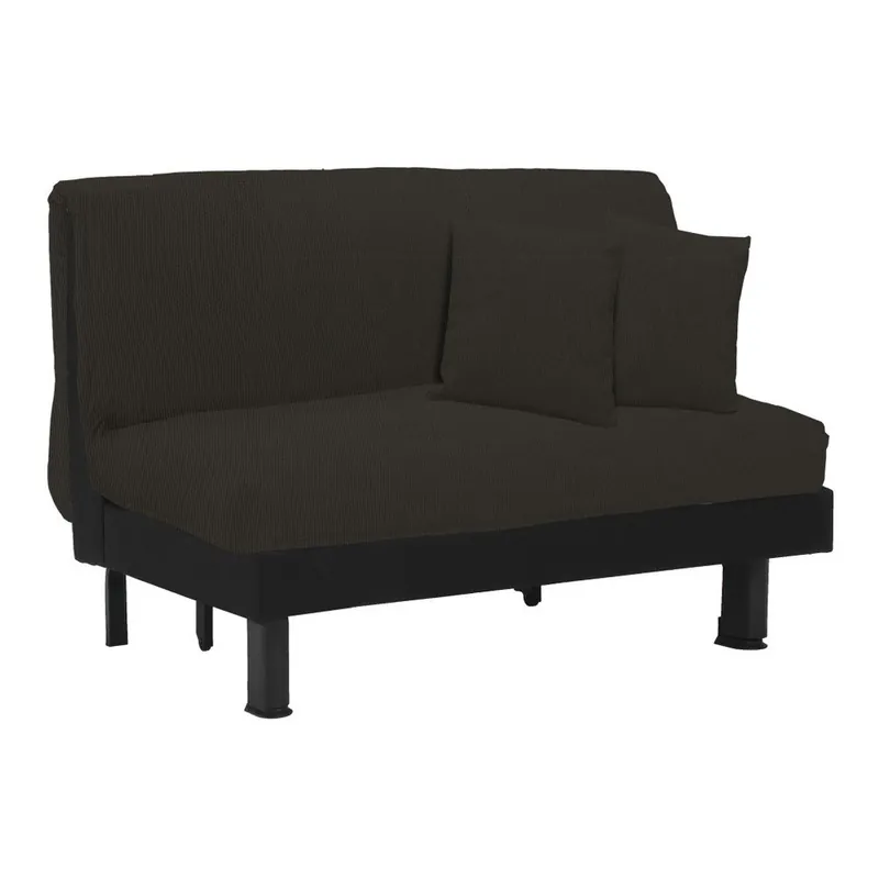 Czarna rozkładana sofa dwuosobowa 13Casa Lillo Bonami Oferta