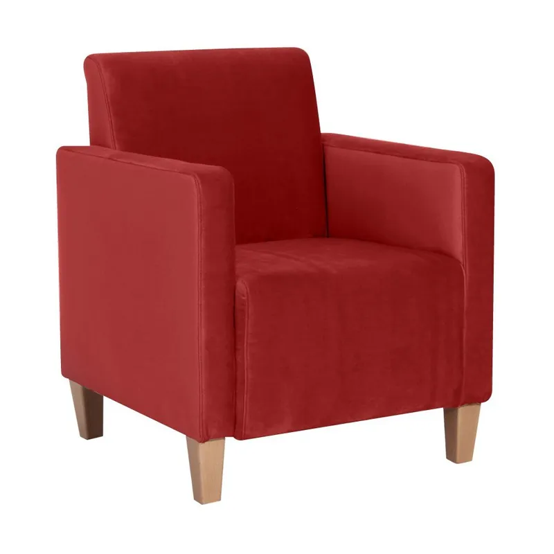 Ciemnoczerwony fotel Max Winzer Milla Velvet Bonami Ostatnie sztuki