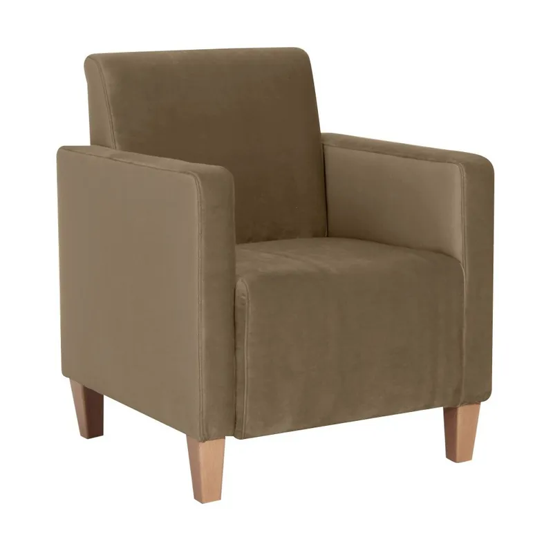 Oferta limitowana Jasnobrązowy fotel Max Winzer Milla Velvet Bonami