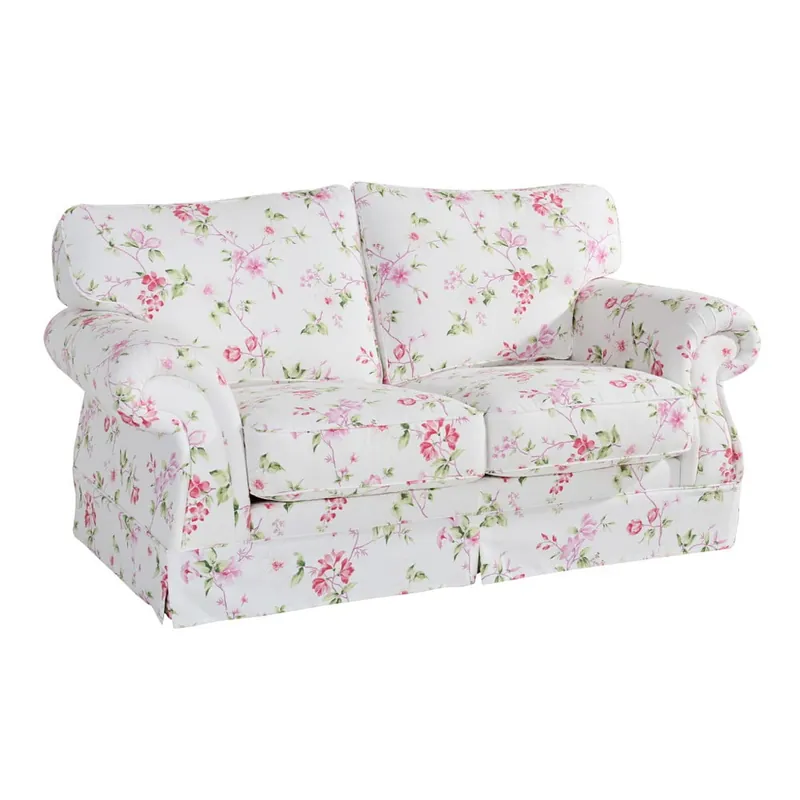 Różowo-biała sofa w kwiaty Max Winzer Mina, 173 cm Bonami Oferta limitowana