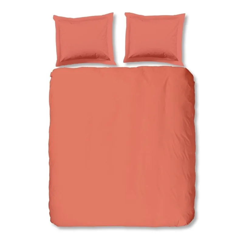 Jasnopomarańczowa dwuosobowa pościel bawełniana Good Mornings Uni, 240x200 cm Bonami Oferta limitowana