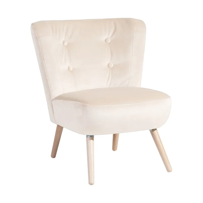 Oferta limitowana Kremowy fotel Max Winzer Neele Velvet Bonami