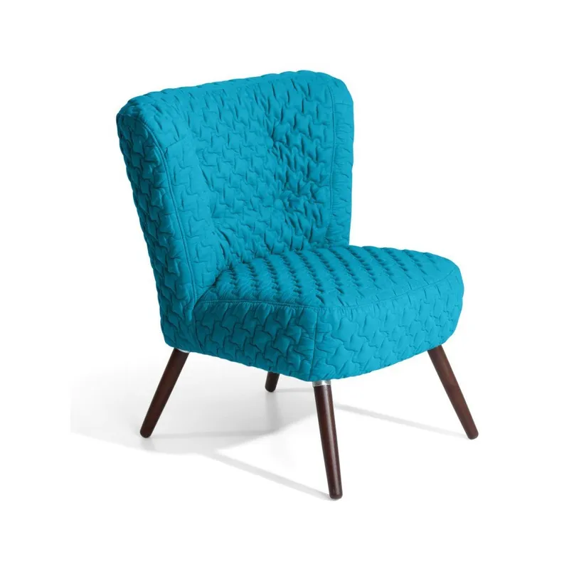 Niebieski fotel Max Winzer Neele Structured Bonami Kup online