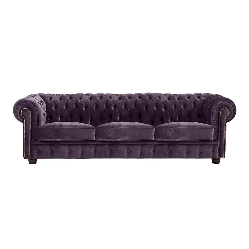 Fioletowa sofa Max Winzer Norwin Velvet, 200 cm Bonami Bezpieczne zakupy