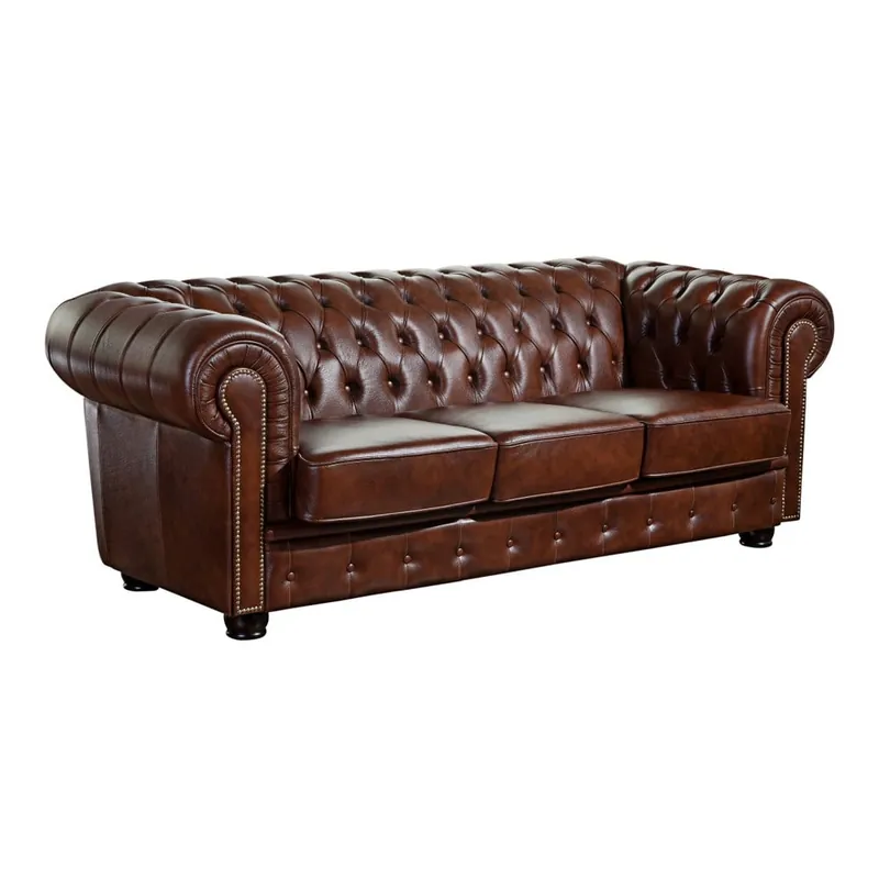 Bestseller Brązowa skórzana sofa Max Winzer Norwin, 200 cm Bonami
