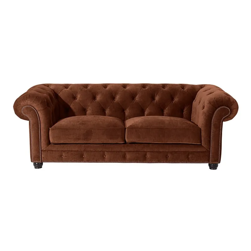 Tani Brązowa sofa Max Winzer Orleans Velvet, 216 cm Bonami