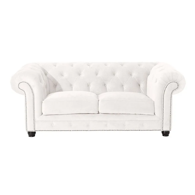 Super okazja Kremowa sofa Max Winzer Orleans Velvet, 196 cm Light Bonami