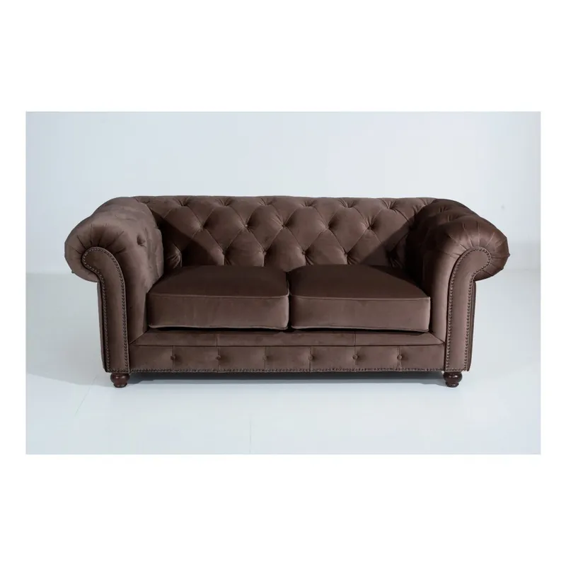 Kup teraz Ciemnobrązowa sofa Max Winzer Orleans Velvet, 196 cm Bonami