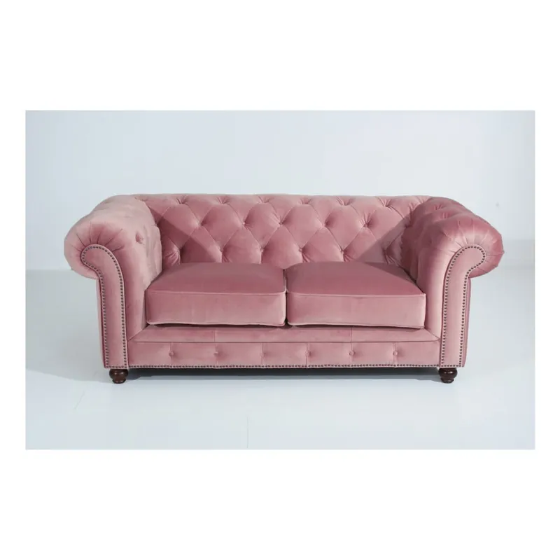 Ograniczona ilość Różowa sofa Max Winzer Orleans Velvet, 196 cm Bonami