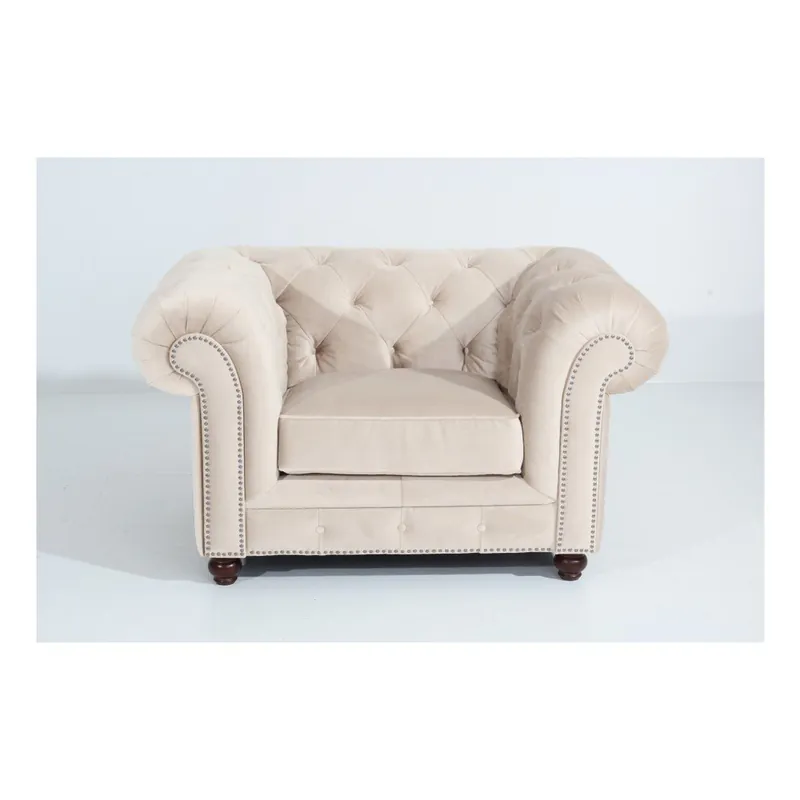 Kremowy fotel Max Winzer Orleans Velvet Bonami Ekspresowa dostawa