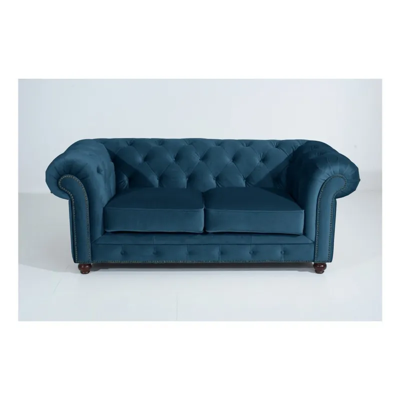 Oferta Niebieska sofa Max Winzer Orleans Velvet, 196 cm Bonami