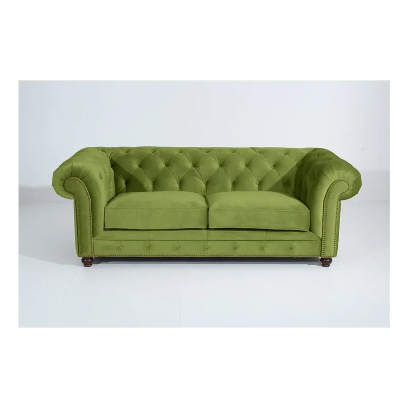 Cena promocyjna Zielona sofa Max Winzer Orleans Velvet, 216 cm Bonami