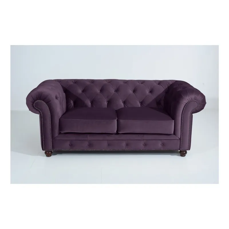 Fioletowa sofa Max Winzer Orleans Velvet, 196 cm Bonami Bezpieczna płatność
