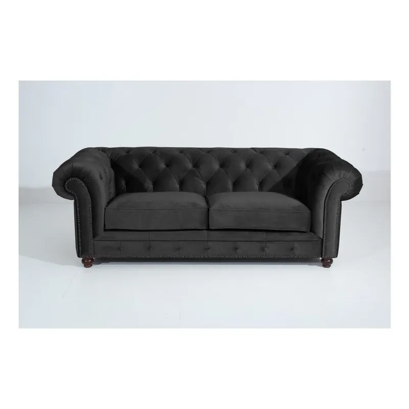 Ciemnoszara sofa Max Winzer Orleans Velvet, 216 cm Bonami Tylko dziś