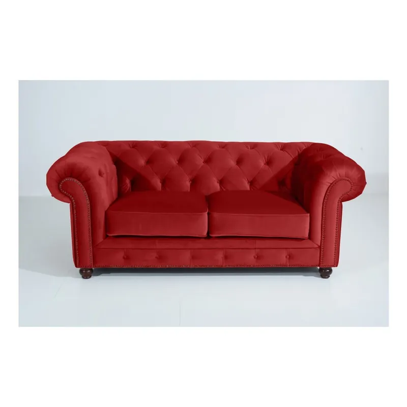 Ceglasta sofa Max Winzer Orleans Velvet, 196 cm Bonami Łatwy zwrot