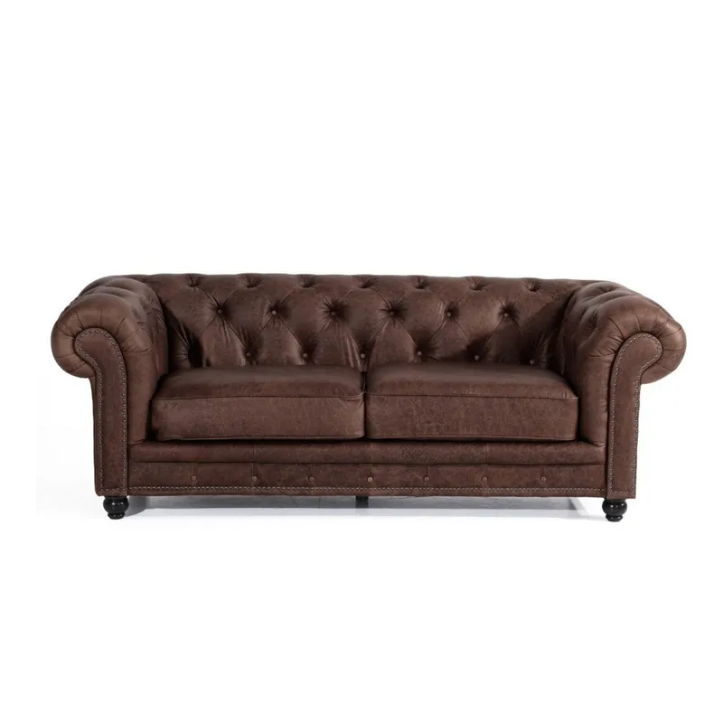 Brązowa skórzana sofa Max Winzer Orleans, 216 cm Bonami Dodaj do koszyka