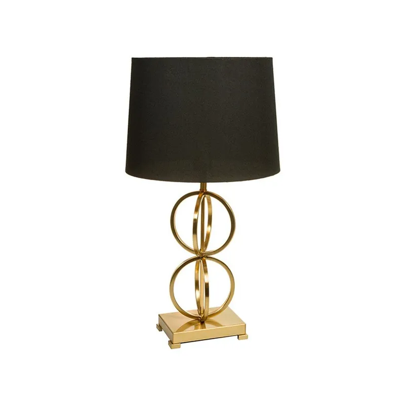 Biała lampa stołowa z podstawą w złotej barwie Santiago Pons Pam, ⌀ 40 cm Bonami Popularny