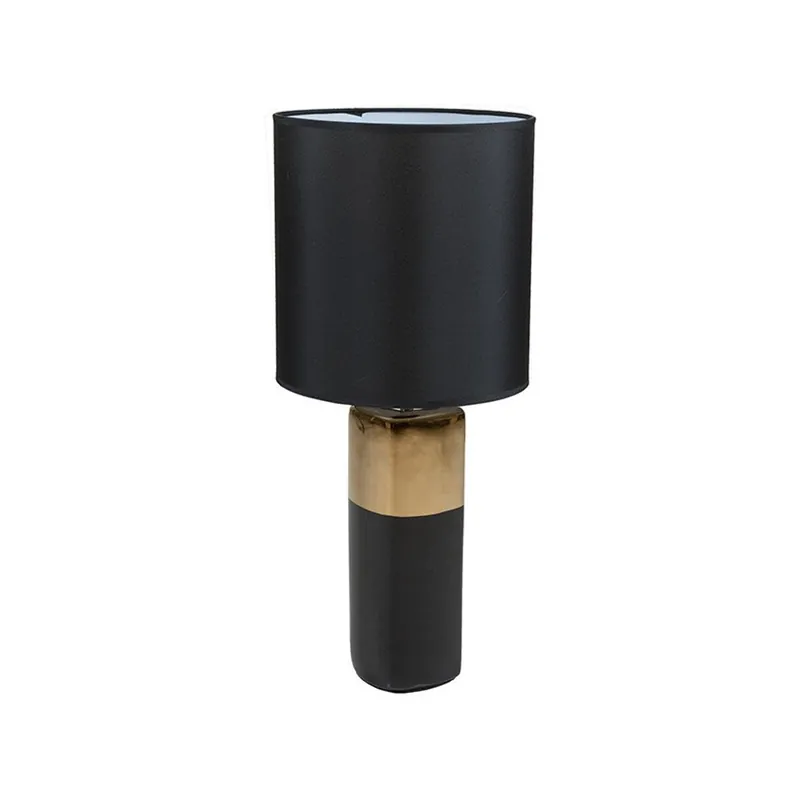 Kup online Czarna lampa stołowa z podstawą w złotej barwie Santiago Pons Reba, ⌀ 24 cm Bonami
