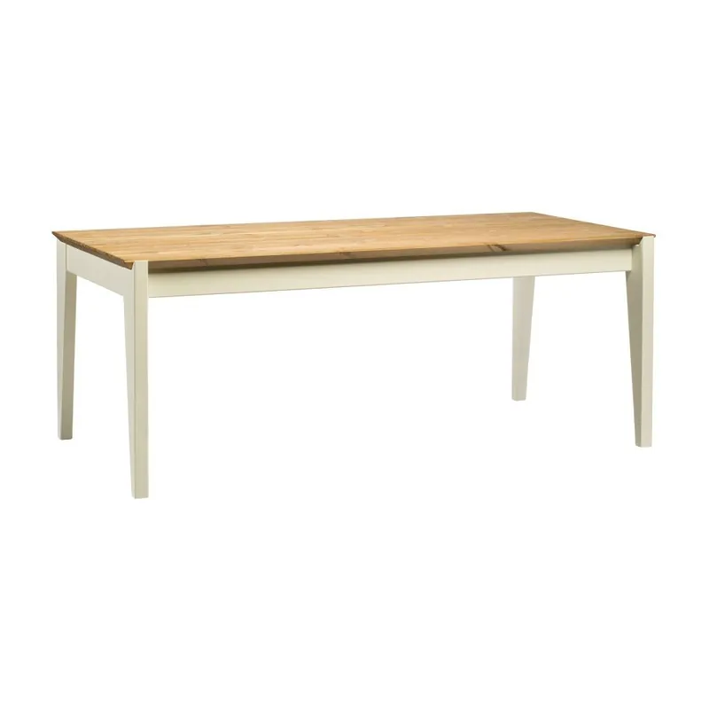 Wybór klientów Stół z drewna sosnowego z białymi nogami Askala Hook, dł. 190 cm Bonami