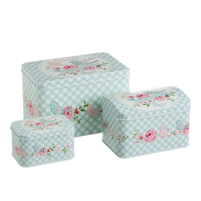 Niska cena Zestaw 3 pudełek Unimasa Roses, wysokość 12,2 cm Bonami