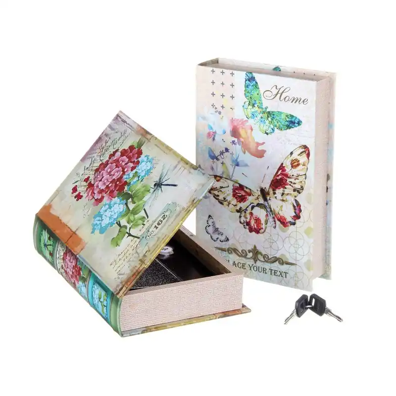 Bezpieczna płatność Pudełko w kształcie książki Unimasa Butterfly, 16x24x4,7 cm Bonami