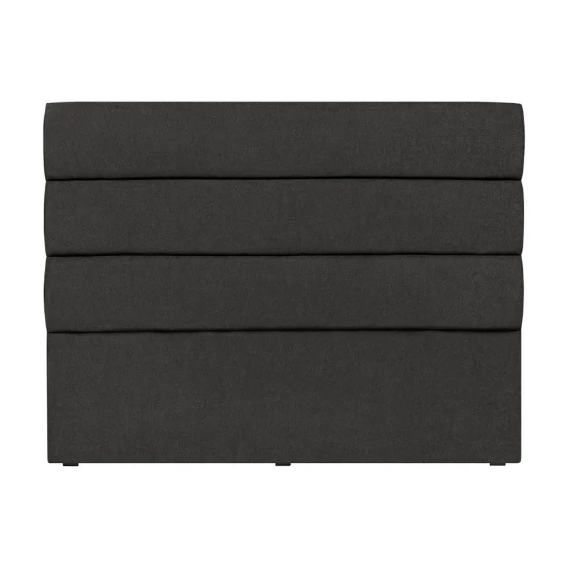 Czarny zagłówek łóżka Mazzini Sofas Pesaro, 140x120 cm Bonami Popularny