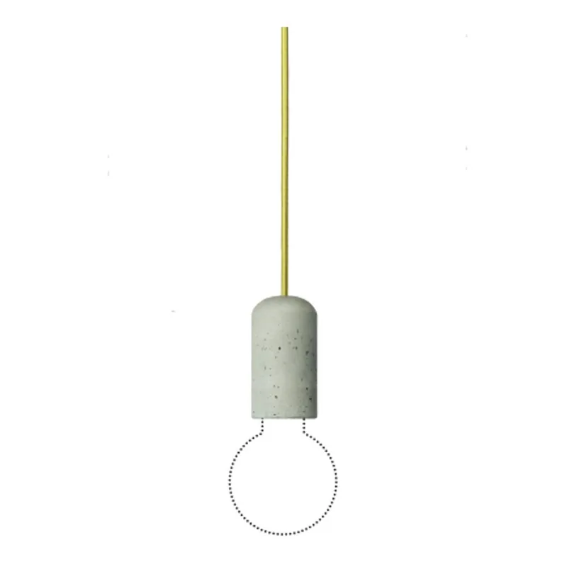 Wyjątkowa oferta Lampa betonowa Pure z kablem w kolorze złota Jakuba Velínskiego, 1,2 m Bonami