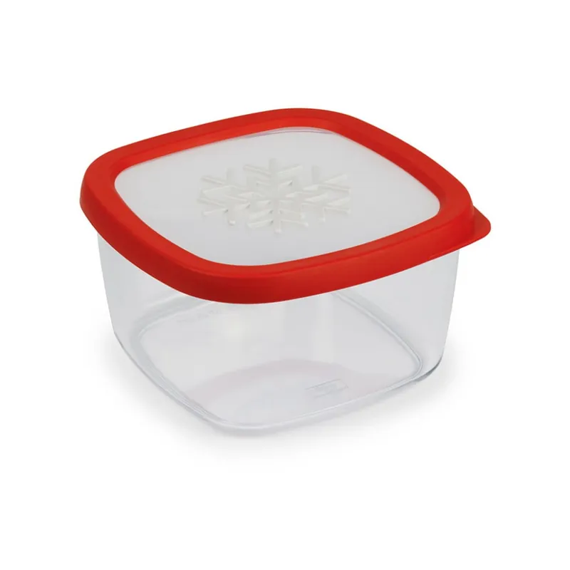 Czerwony pojemnik na żywność Snips Snowflake, 1,5 l Bonami Sprawdź teraz