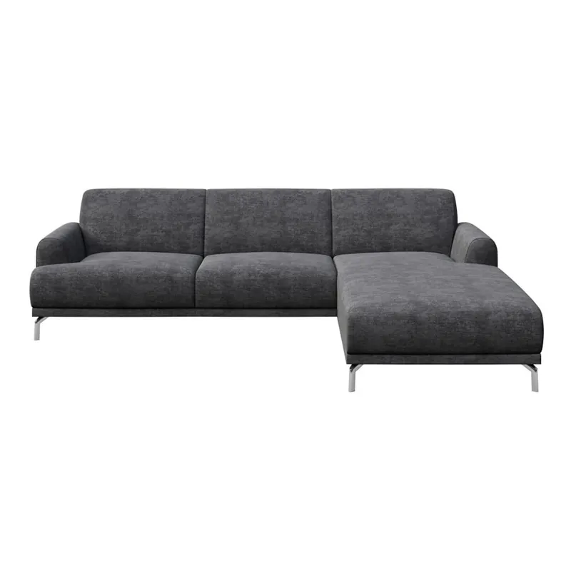 Ostatnia szansa Ciemnoszara sofa narożna MESONICA Puzo, prawy róg Bonami