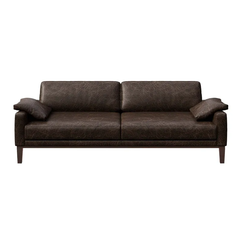 Hit sprzedaży Ciemnobrązowa sofa skórzana MESONICA Musso Bonami