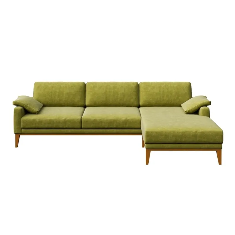 Kup teraz Zielona sofa z szezlongiem po prawej stronie MESONICA Musso Bonami