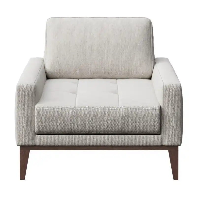 Jasnoszare fotel MESONICA Musso Tufted Bonami Tani