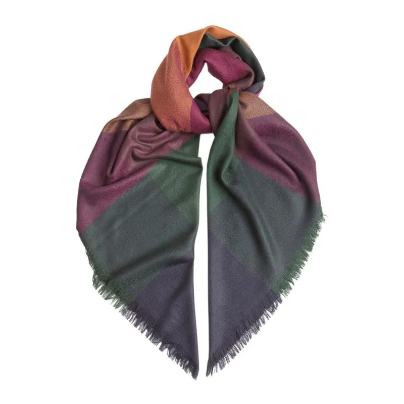 Chusta z kaszmiru i jedwabiu Hogarth Gradient Ginger, 120x120 cm Bonami Bestseller