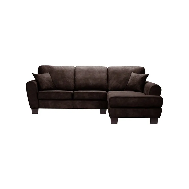 Sprawdź teraz Ciemnobrązowa sofa narożna z szezlongiem po prawej stronie Rodier Intérieus Tweed2 Bonami