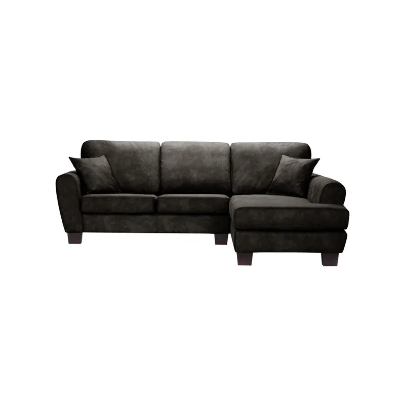 Antracytowa sofa narożna z szezlongiem po prawej stronie Rodier Intérieus Tweed2 Bonami Premium