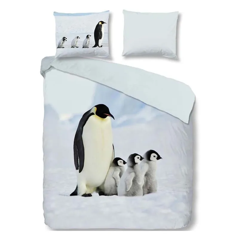 Szybka wysyłka Bawełniana pościel jednoosobowa Good Morning Penguins, 140x200 cm Bonami