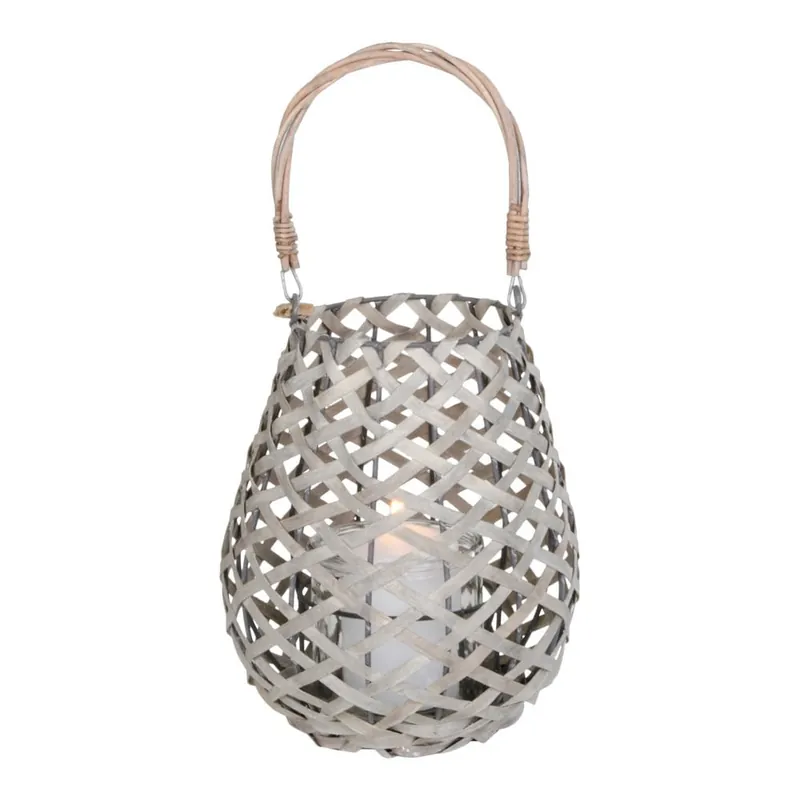 Szary lampion szklany House Nordic Hasvik Bonami Oferta limitowana