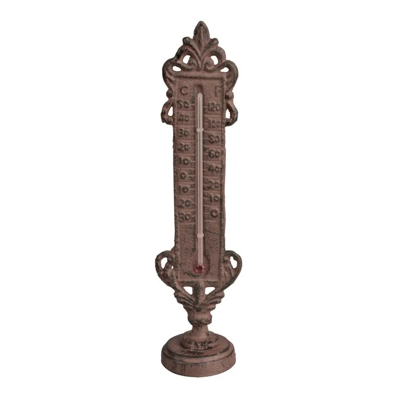 Bezpieczne zakupy Żeliwny termometr stojący Esschert Design, wys. 22,4 cm Bonami