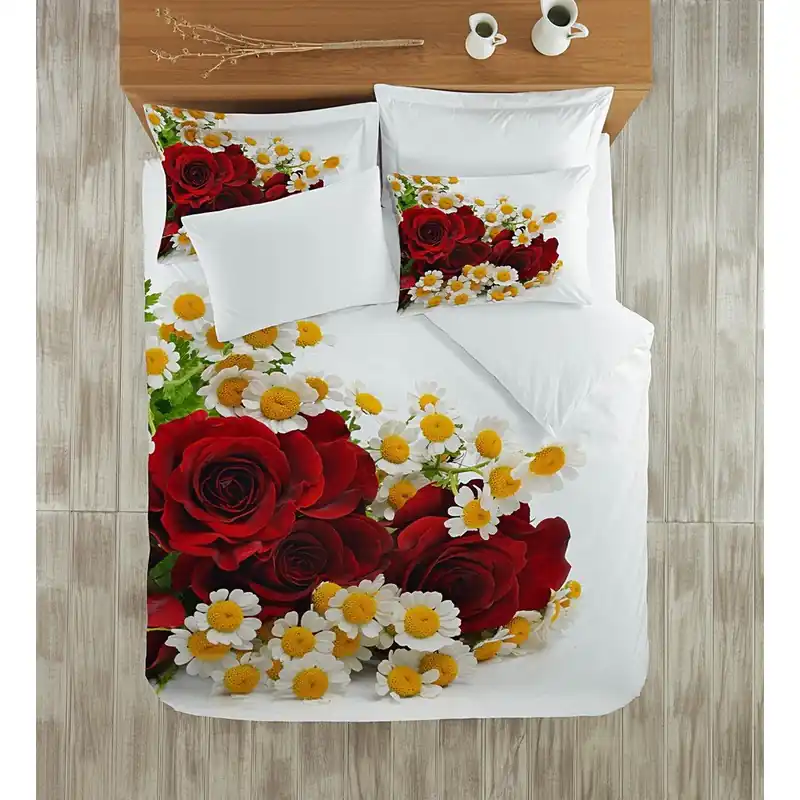 Pościel dwuosobowa z prześcieradłem Laurina, 200x220 cm Bonami Oferta limitowana