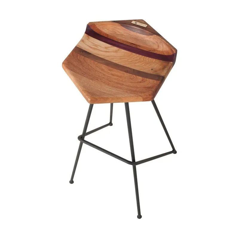 Nowość Hoker z siedziskiem z drewna amarantu FLAME furniture Inc. Ber-hex Bonami